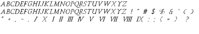 SPQR Italic font