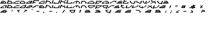 Spylord Expanded Italic font