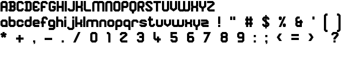 Square Block font