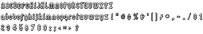 SquealerEmbossed-Regular font