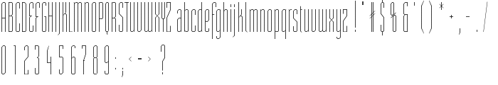 ST Moviehead Ultra-condensed UltraLight font