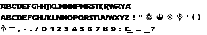 Star Jedi font