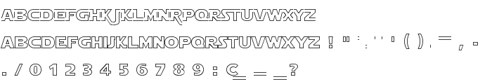 Star Jedi Hollow font