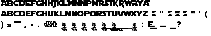 Star Jedi Logo DoubleLine2 font