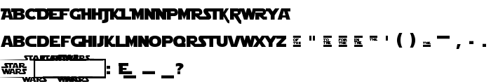 Star Jedi Logo MonoLine font