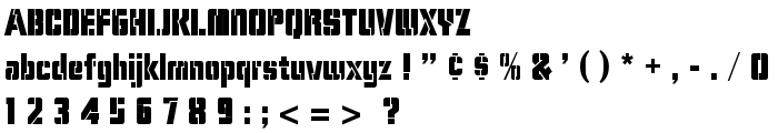 Stencil Camera font