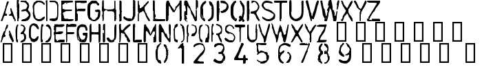 Stencilcase Bold font