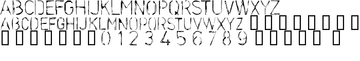 Stencilcase font