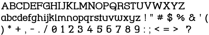 Street Corner Slab SemiBold font