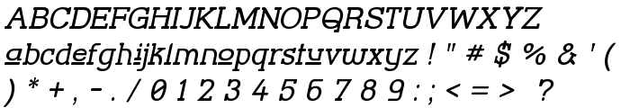 Street Corner Slab Upper Obl font