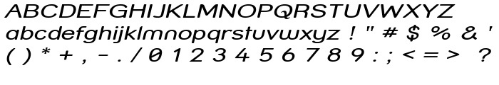 Street - Compressed Italic font