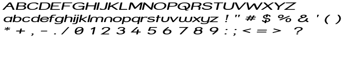 Street - Expanded Italic font