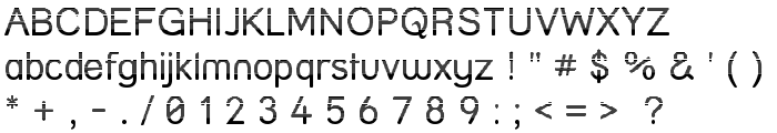 Street - Lined font