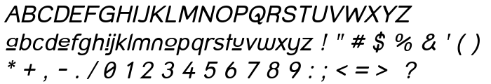 Street - Upper Italic font