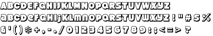 StrenuousThreeD-Regular font