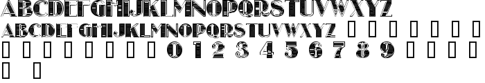 StripesCaps font