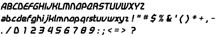 Swerve  BoldItalic font