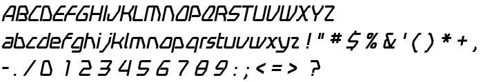 Swerve  Italic font