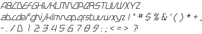 Swerve  LightItalic font