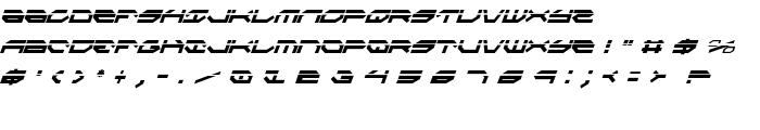 Taskforce Laser CondItal font