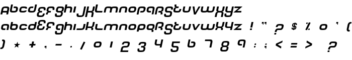 Tech Font Italic font