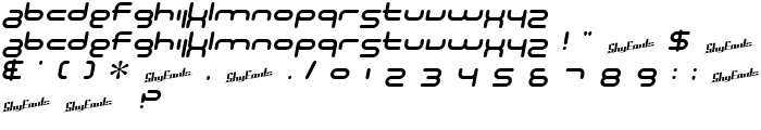 SF Technodelight NS Italic font