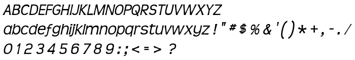 Teen-Italic font