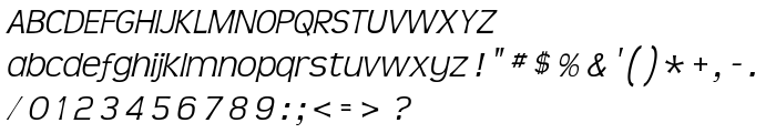 TeenLight-Italic font