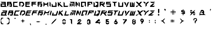 TEK HED AGGRESIVE font