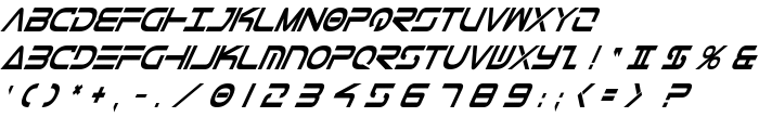 Tele-Marines Cond Bold Italic font