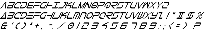 Tele-Marines Condensed Italic font