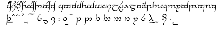 Tengwar Annatar font