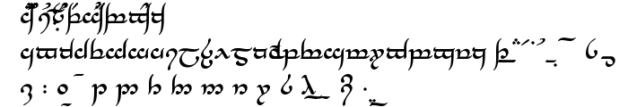 Tengwar Annatar Bold font