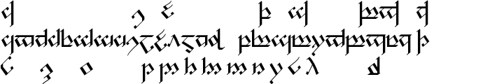 Tengwar Noldor 1 font