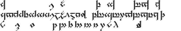 Tengwar Noldor 2 font