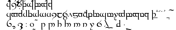 Tengwar Quenya font