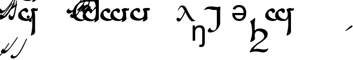 Tengwar Sindarin A font