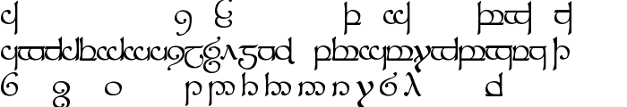 Tengwar Sindarin 1 font