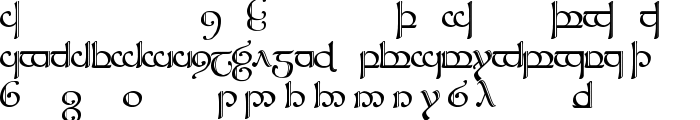 Tengwar Sindarin 2 font