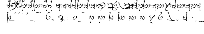 Tengwar Teleri font