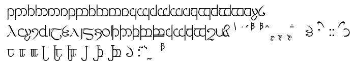 Tengwar ver. # 3 font