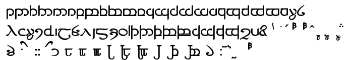 Tengwar ver. # 4 font