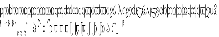 Tengwar ver. # 5 font