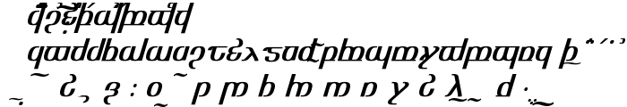 TengwarOptimeDiagon font