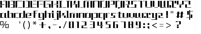 Tetris font