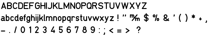 TGL 0-17 Alt font