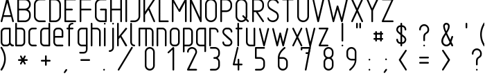 TGL 31034-1 Normal font