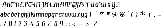 !The Black Bloc Italic font