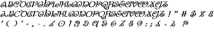 The Shire Italic font