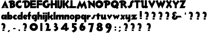 ThickDeco font